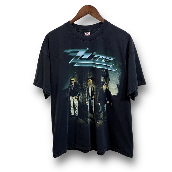 Alstyle Other - Vintage Y2K ZZ Top Double Sided Logo / Dates Graphic T Shirt 

Size XL 23 x 27.5